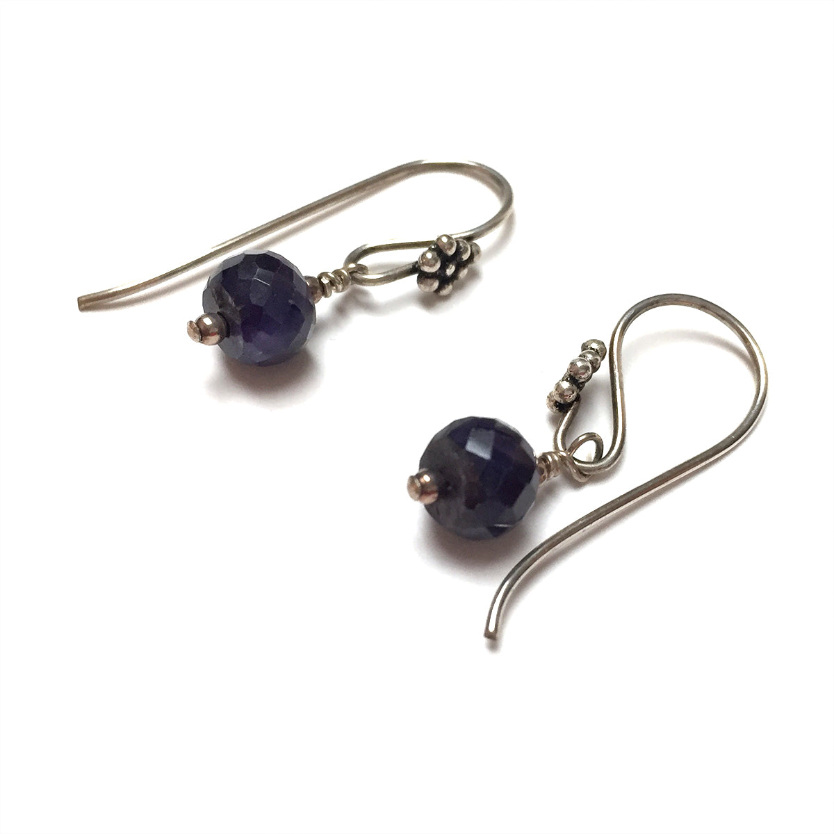 STERLING SILVER SAPPHIRE DROP EARRINGS - INSPIRATION TALISMAN