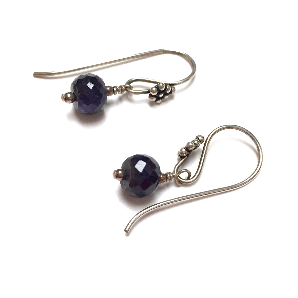 STERLING SILVER SAPPHIRE DROP EARRINGS - INSPIRATION TALISMAN