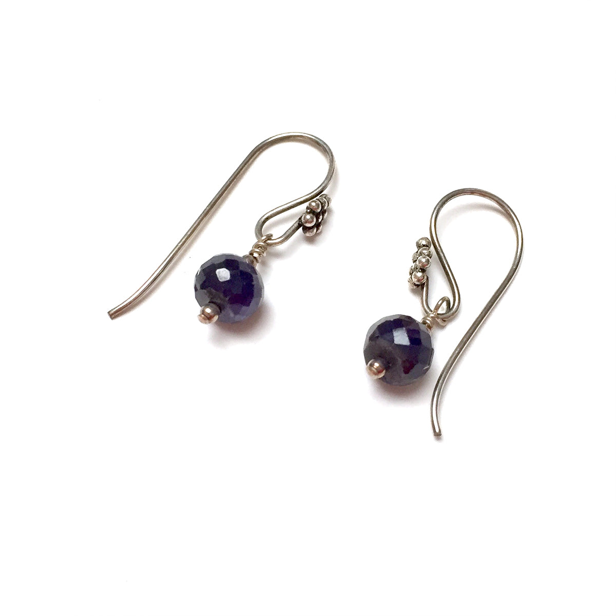 STERLING SILVER SAPPHIRE DROP EARRINGS - INSPIRATION TALISMAN