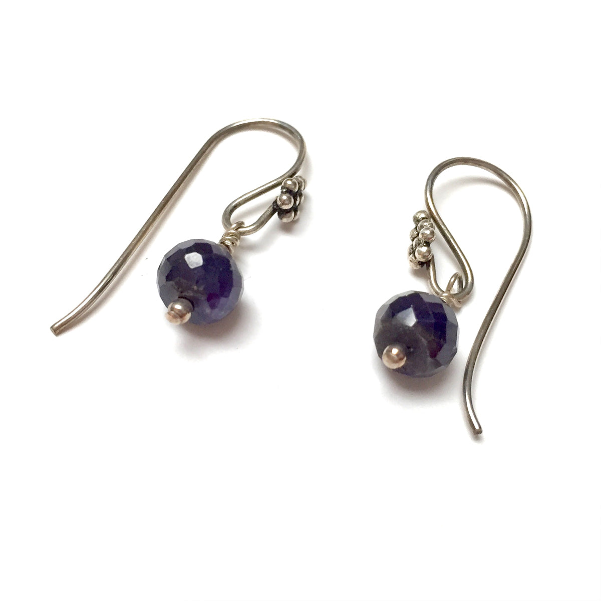 STERLING SILVER SAPPHIRE DROP EARRINGS - INSPIRATION TALISMAN