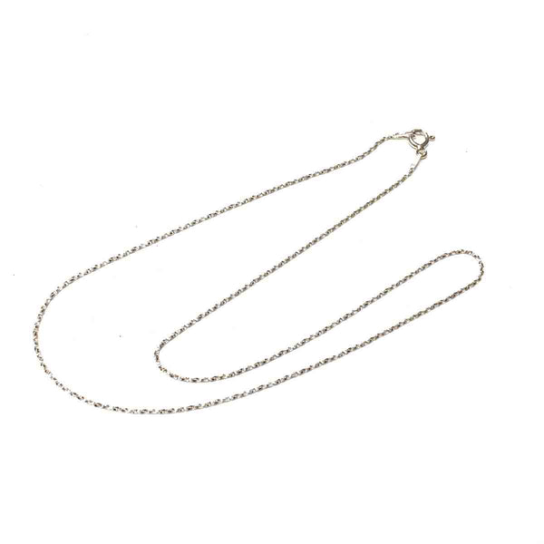STERLING SILVER TWIST BOX CHAIN .85MM 16 INCHES
